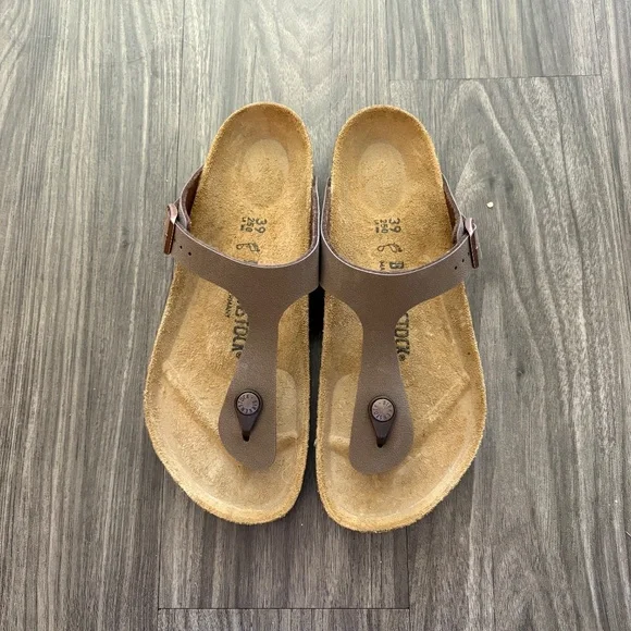 Birkenstock Womens Gizeh Classic Thong Sandal Brown NWOT Size 8 - Picture 2 of 6